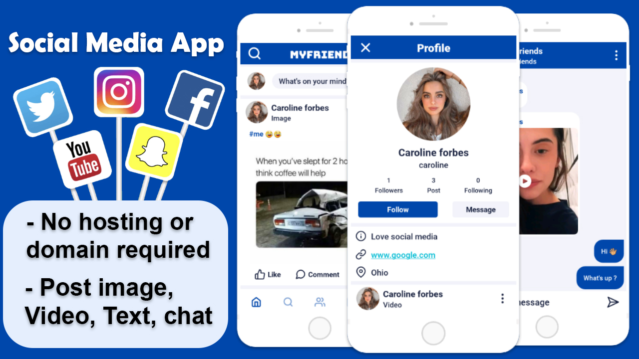 social media app like Instagram free android studio app source code